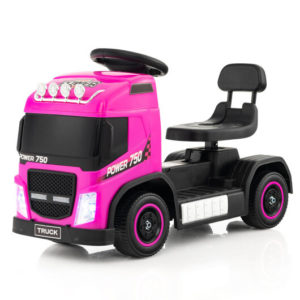 6V Kids Electric Ride-on Truck with Height Adjustable Seat-Pink - Color: Pink