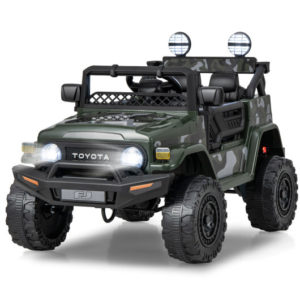 12V 7Ah Licensed Toyota FJ Cruiser Electric Car with Remote Control-Camo - Color: Camouflage