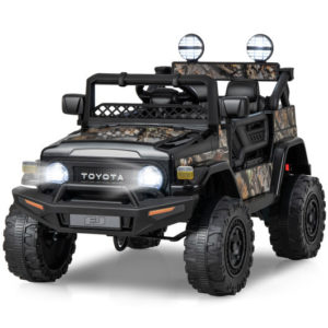 12V 7Ah Licensed Toyota FJ Cruiser Electric Car with Remote Control-Black - Color: Black