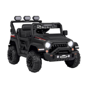 12V Electric Kids Ride on Truck with Remote Control and Music-Black - Color: Black