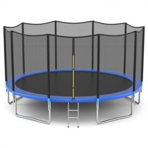 8/10/12/14/15/16 Feet Outdoor Trampoline Bounce Combo with Safety Closure Net Ladder-8 ft - Color: Black - Size: 8 ft