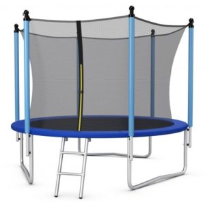 Outdoor Trampoline with Safety Closure Net-8 ft - Color: Blue - Size: 8 ft