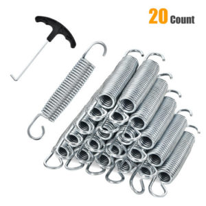 5.5 Inch Rustproof Galvanized Steel Replacement Trampoline Elasticity Springs - Color: Silver - Size: M