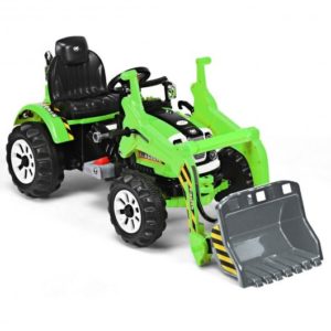 12 V Battery Powered Kids Ride on Dumper Truck-Green - Color: Green