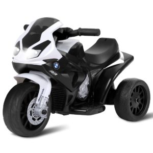 6V Kids 3 Wheels Riding BMW Licensed Electric Motorcycle-Black - Color: Black
