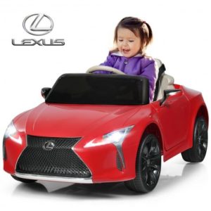 Kids Ride Lexus LC500 Licensed Remote Control Electric Vehicle-Red - Color: Red