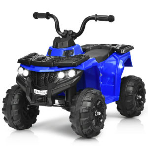 6V Battery Powered Kids Electric Ride on ATV-Blue - Color: Blue