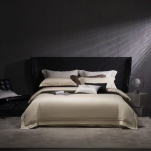 Pattern: 2 Colors, Dimensions: 220x240cm - Cotton Four-piece Jacquard Beddings Pure Cotton Bed Sheet Duvet Cover