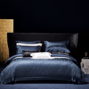 Pattern: 6 Colors, Dimensions: 220x240cm - Cotton Four-piece Jacquard Beddings Pure Cotton Bed Sheet Duvet Cover