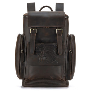 Color: Carving 6670brown - Retro Men's Backpacks For Large-capacity Travel