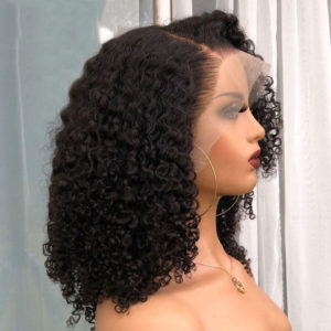 Color: 8inch4x4wig - 10A Short Brazilian Lace Front Bob Wig Human Hair