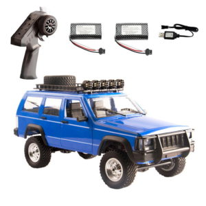 Color: Blue, Number of batteries: two - Manu MN78 Full Scale 112 Simulation Remote Control Rock Crawler RC Model