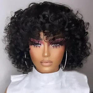 28-Inch Water Wave Lace Front Human Hair Wig