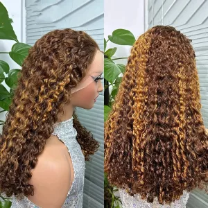 20in Bouncy Curly 13x4 Lace Wig T1B/613
