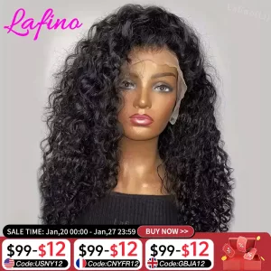 Deep Wave Lace Front Wig 32in Natural Black