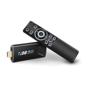 H98 Mini Set Top Box Android 10 Allwinner H313 Quad Core 4k 2.4g 5g Dual Wifi Bluetooth 4.0 Black EU Plug 2+16g