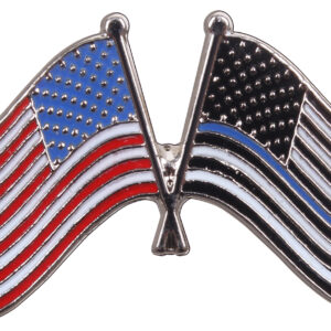 Rothco Thin Blue Line US Flag Pin