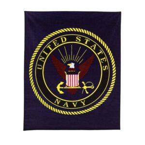 Rothco US Navy Military Insignia Fleece Blanket