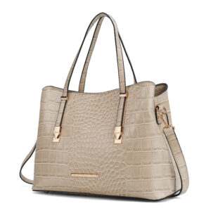 MKF Collection Aurelia Crocodile Embossed Vegan Leather Womens Tote Bag by Mia K
