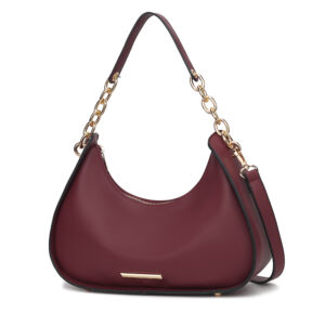 MKF Collection Lottie Vegan Leather Womens Shoulder Bag by Mia k. 